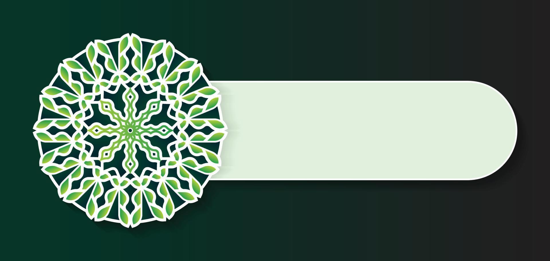 mandala decorative banner vector