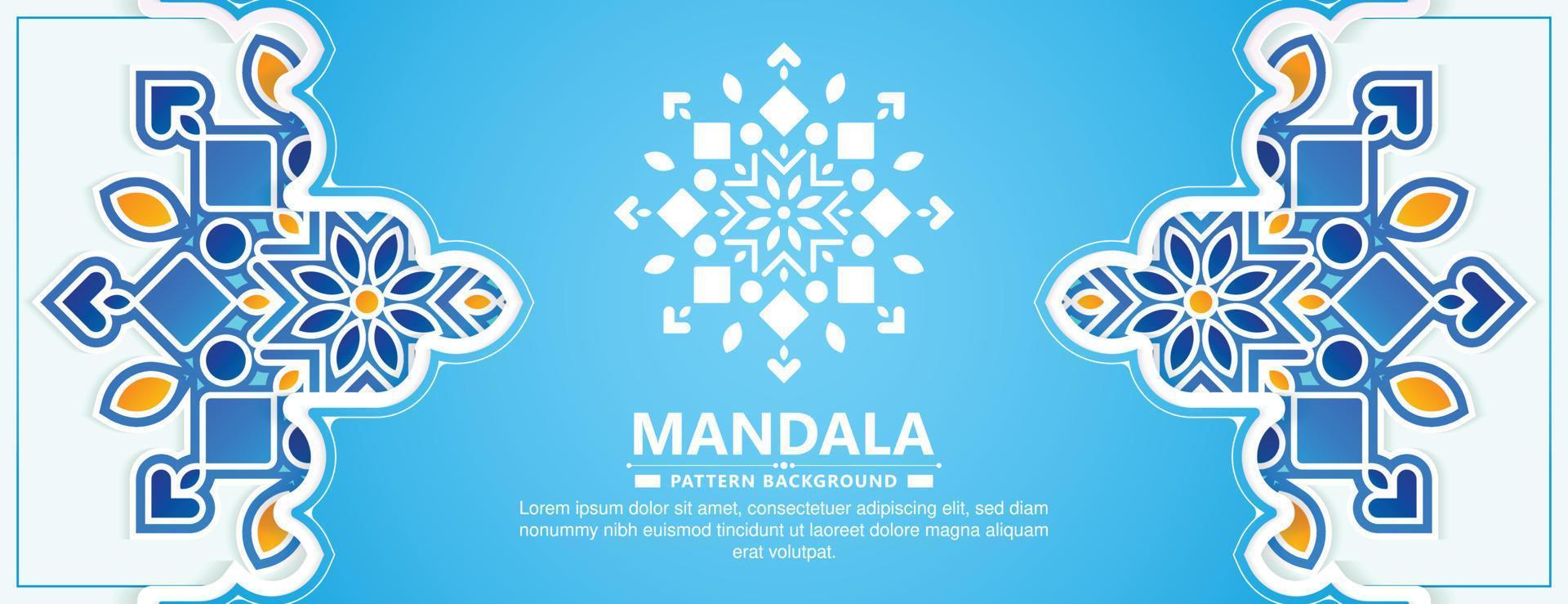 fondo de mandala decorativo colorido vector