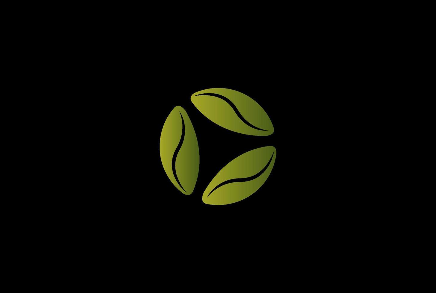 vector de diseño de logotipo de cultivo de hierbas minimalista simple tres semillas triples para cultivar hierbas