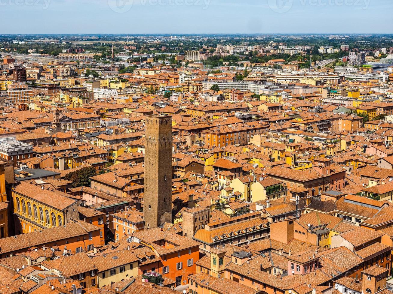 HDR Aerial view of Bologna photo