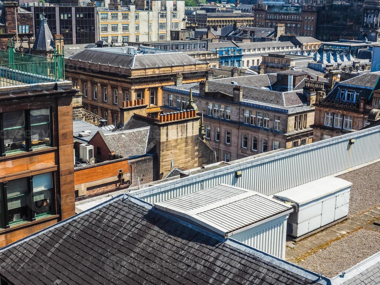 HDR Aerial view of Glasgow photo