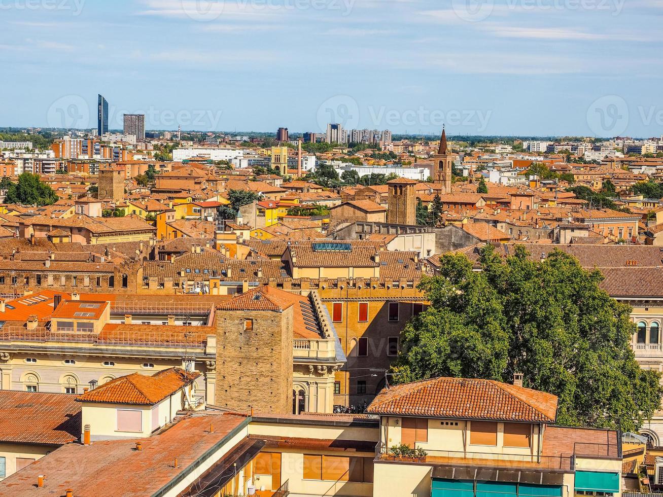 HDR Aerial view of Bologna photo