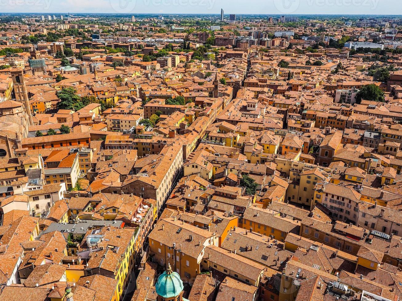HDR Aerial view of Bologna photo