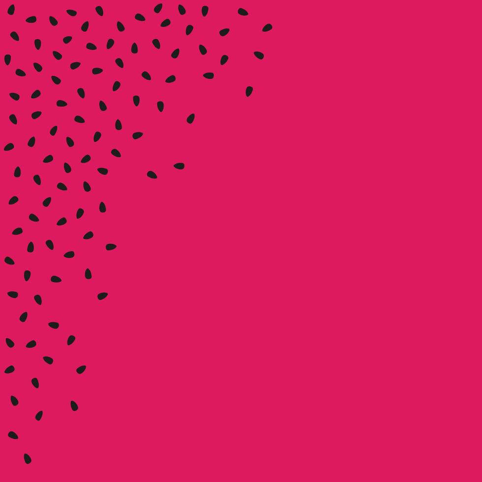 Abstract red - pink watermelon background with seeds - Vector