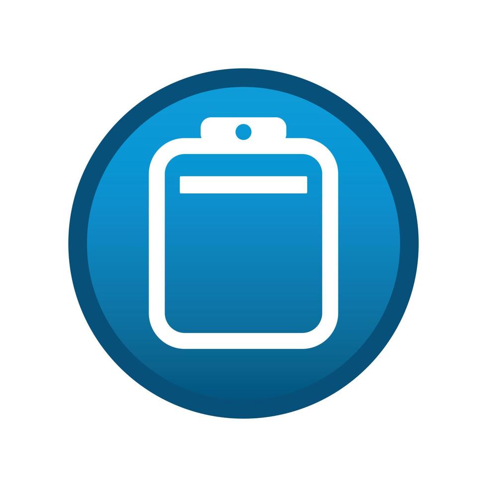 Round media statistics icon on white background - Vector