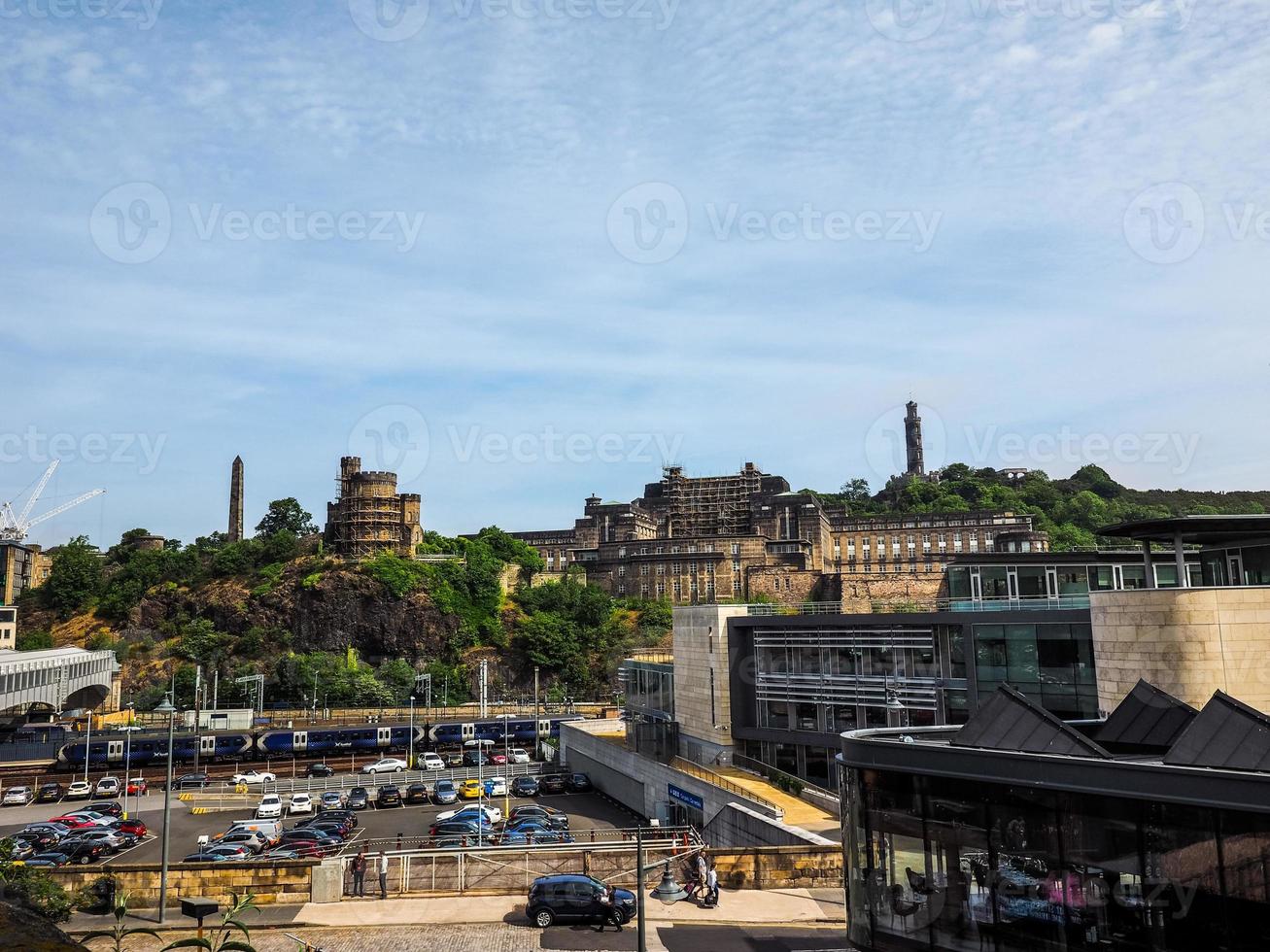 HDR Calton Hill in Edinburgh photo