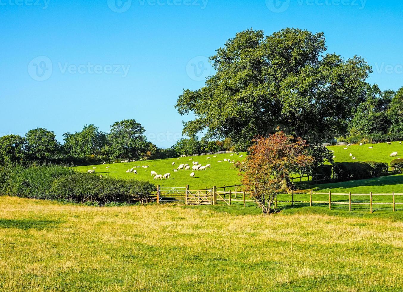 hdr vista de tanworth en arden foto