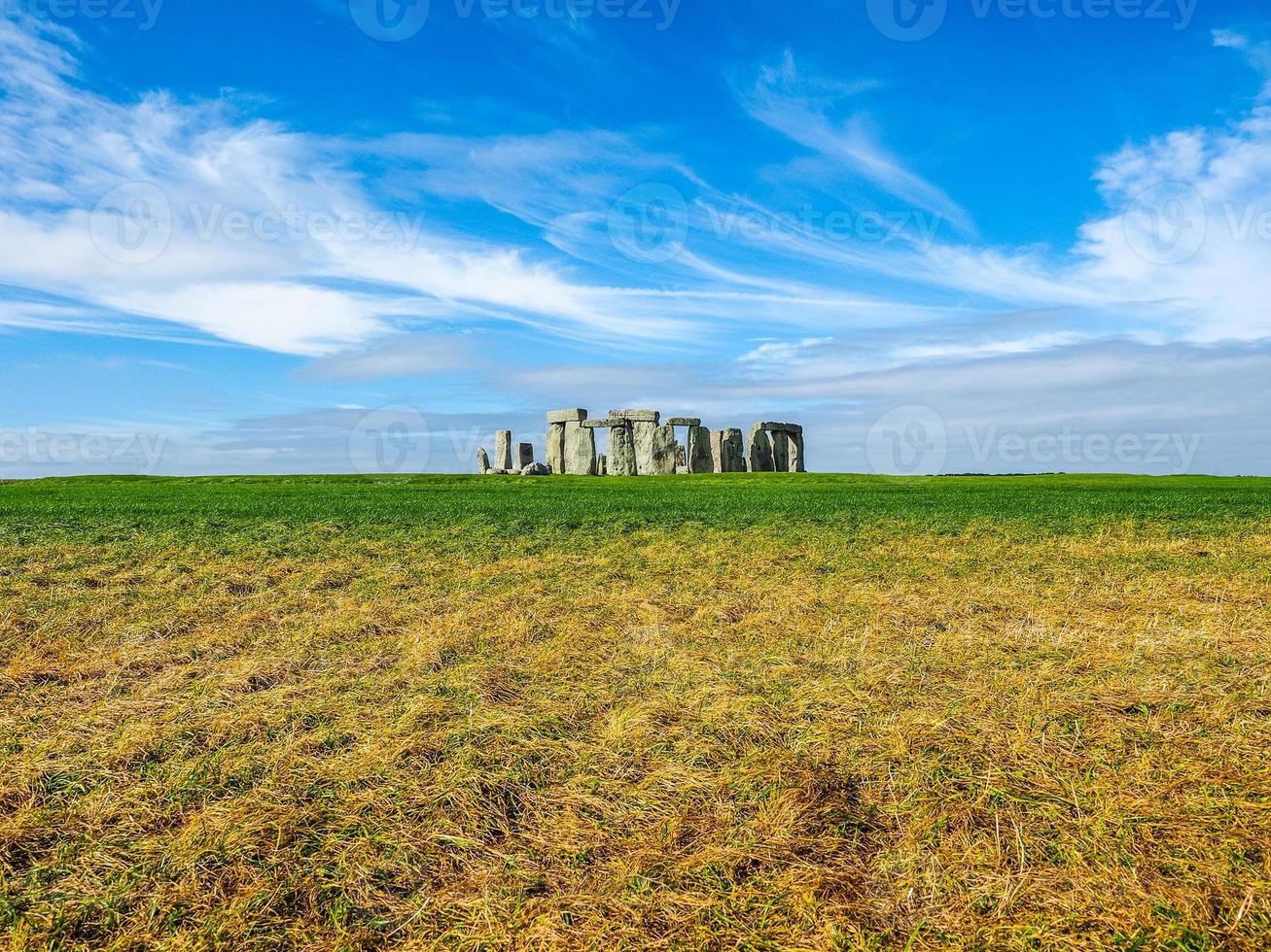 HDR Stonehenge monument in Amesbury photo