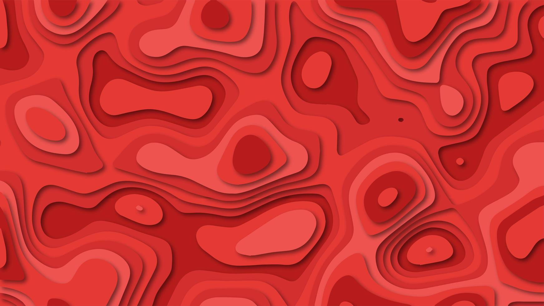 ilustración 3d abstracta textura de capa de contorno o papel cortado fondo de patrón de color rojo. uso para portada, plantilla, elementos de decoración. foto