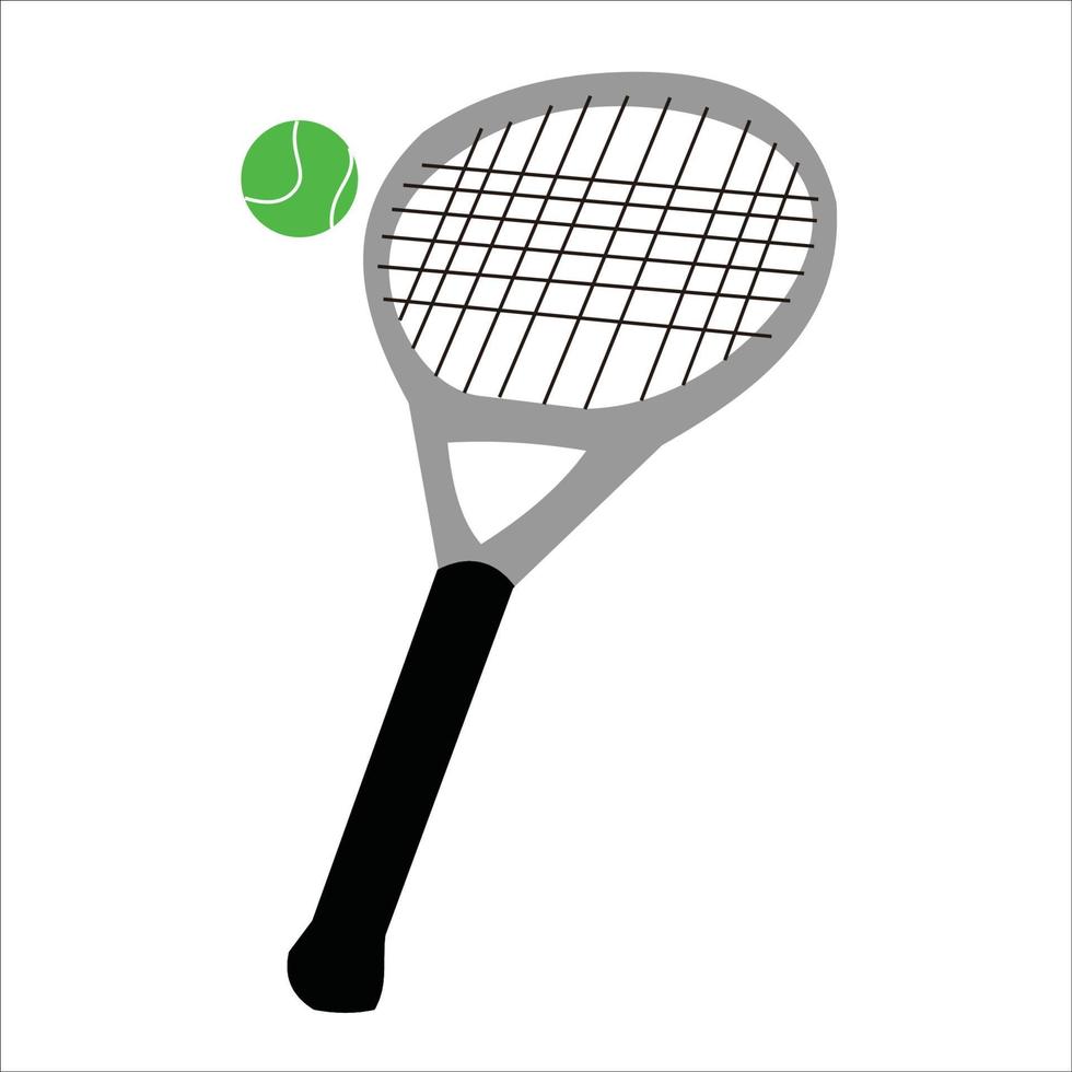 deporte de raqueta de tenis vector