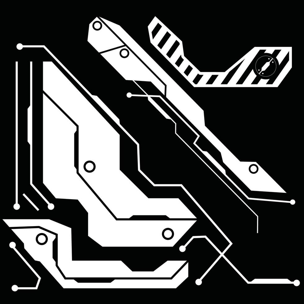 technology element background vector