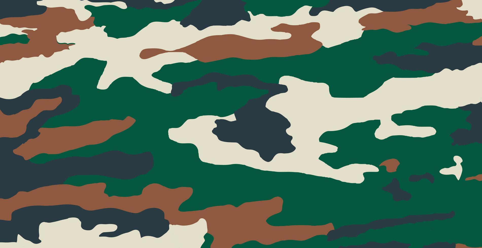 Panoramic background texture army khaki camouflage - Vector