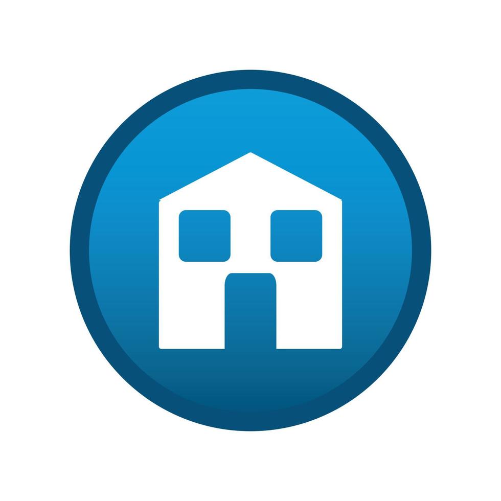House round media icon on white background - Vector