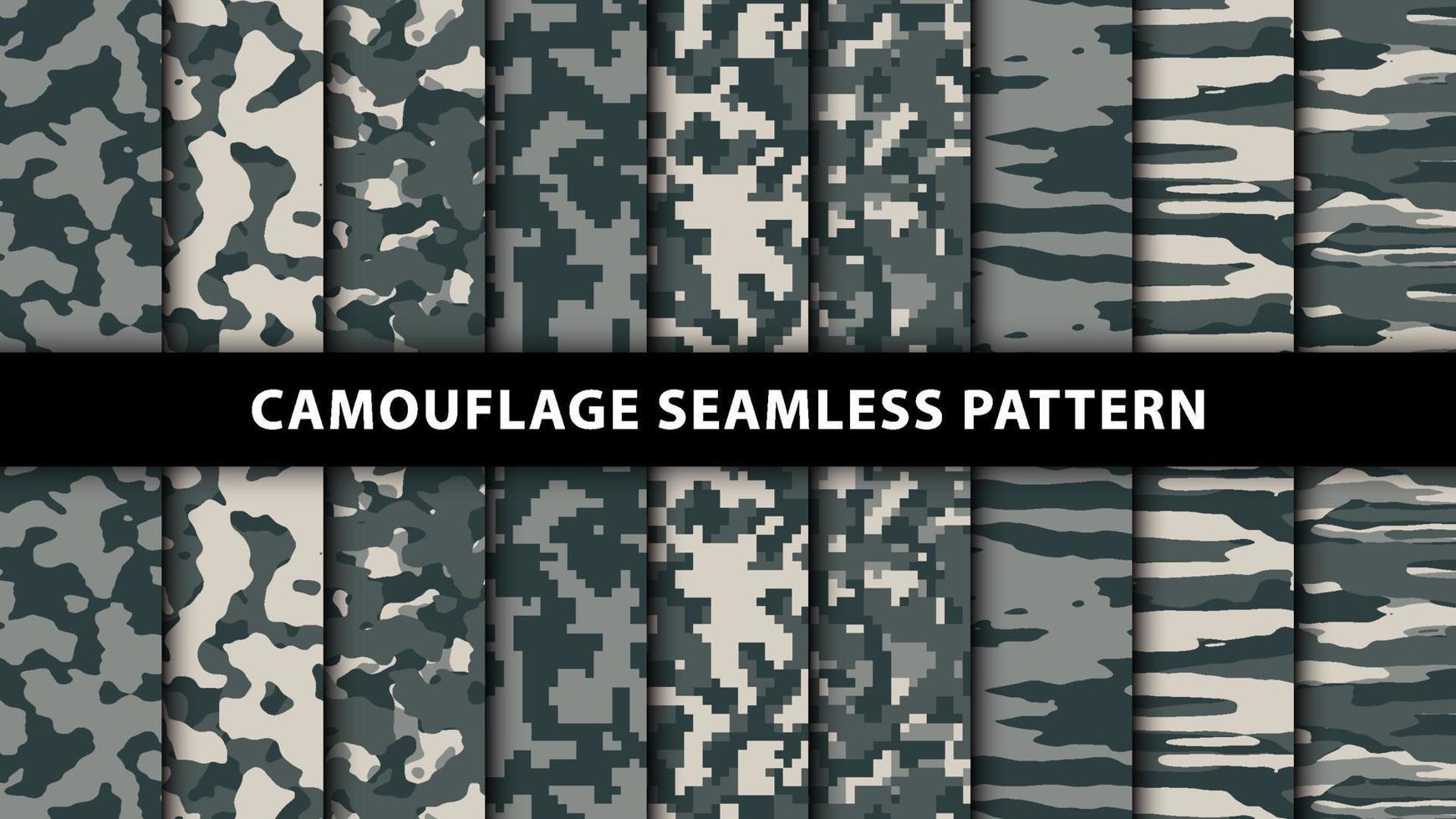 Military and army camouflage seamless pattern vector