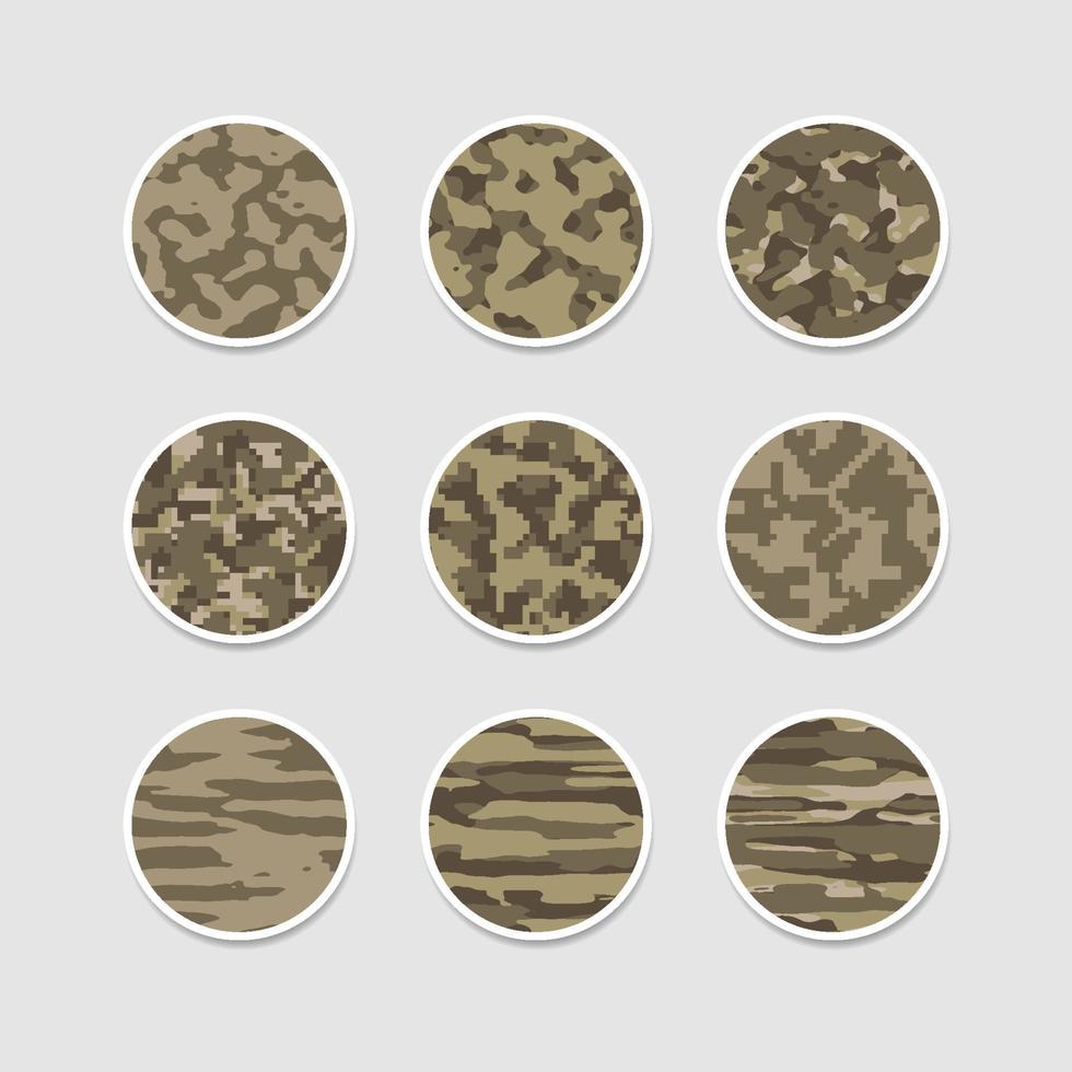 Camouflage abstract cover highlight story vector