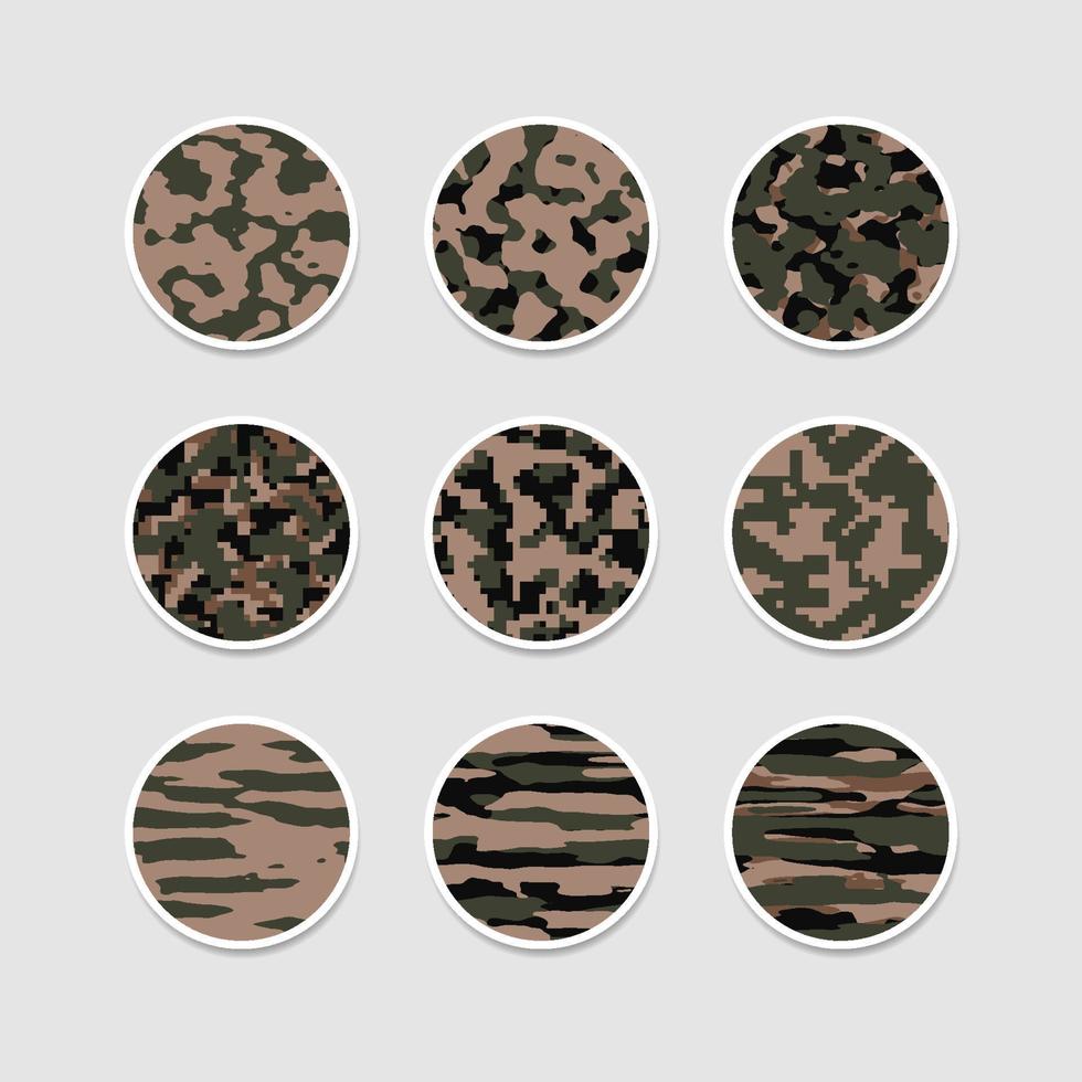 Camouflage abstract cover highlight story vector