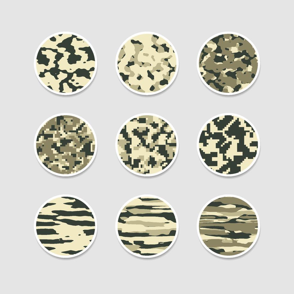 Camouflage abstract cover highlight story vector