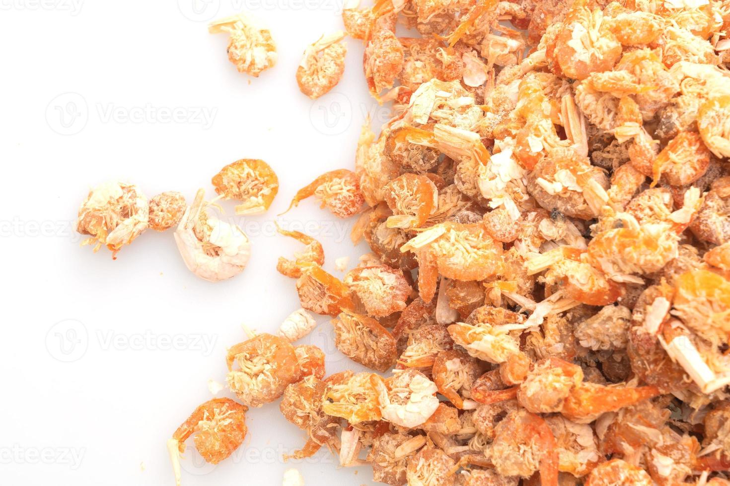 dried shrimps or dried salted prawn photo