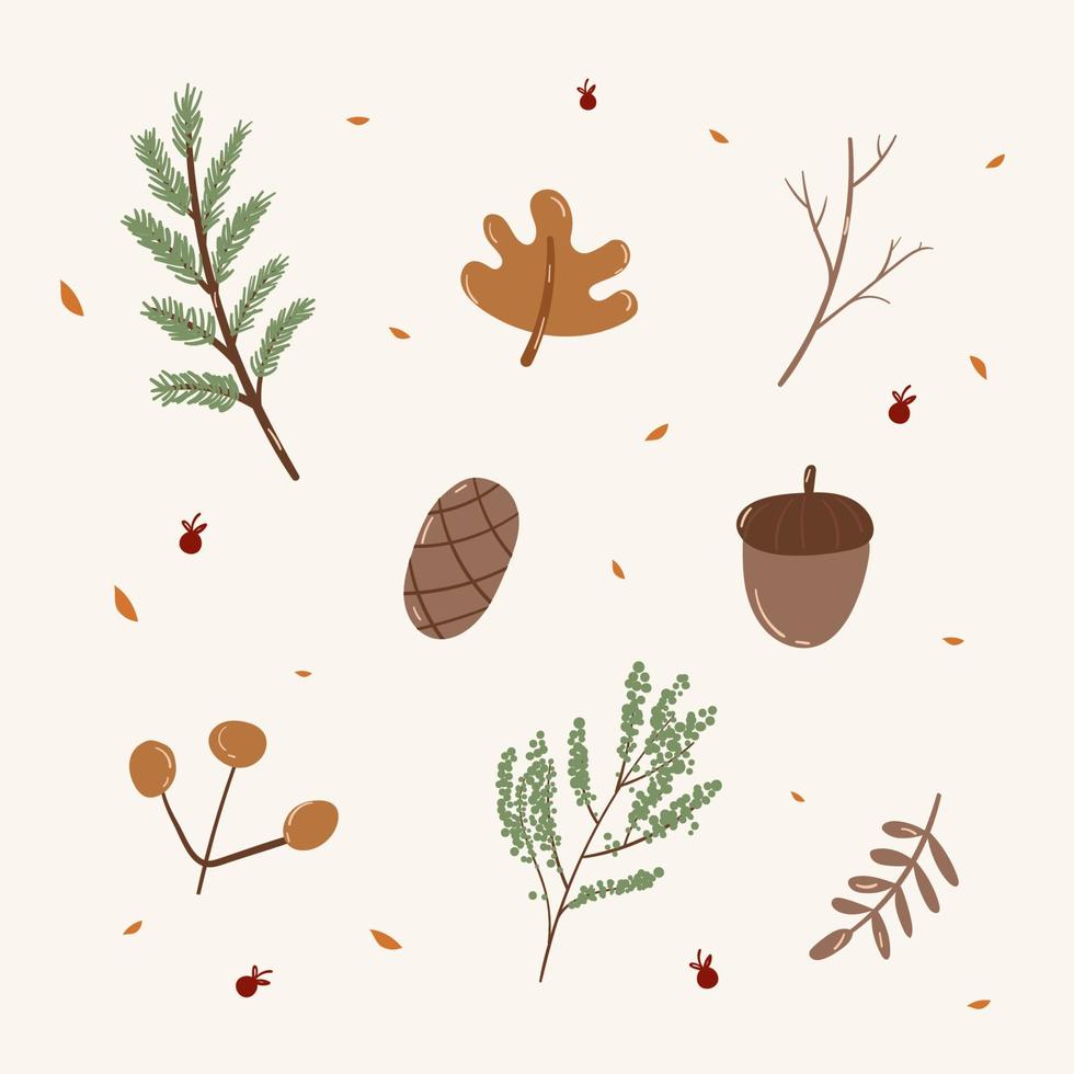 Vector illustration autumn. Bouquet . Hand-painted. Isolated background ...
