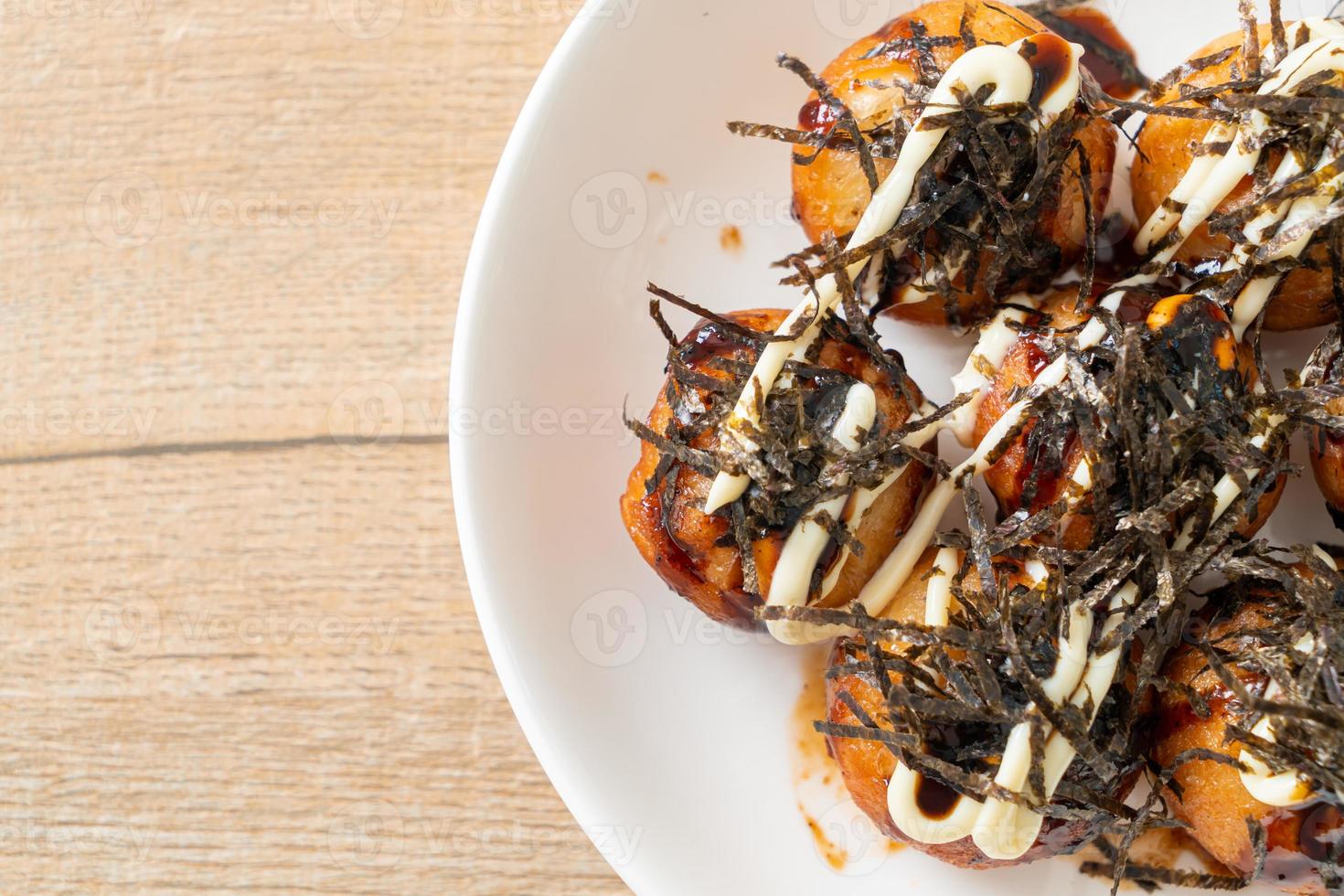 Takoyaki ball dumplings or Octopus balls photo