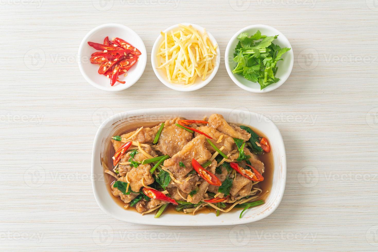 Stir Fried Fish with Chinese Celery 7060188 Stock Photo at Vecteezy