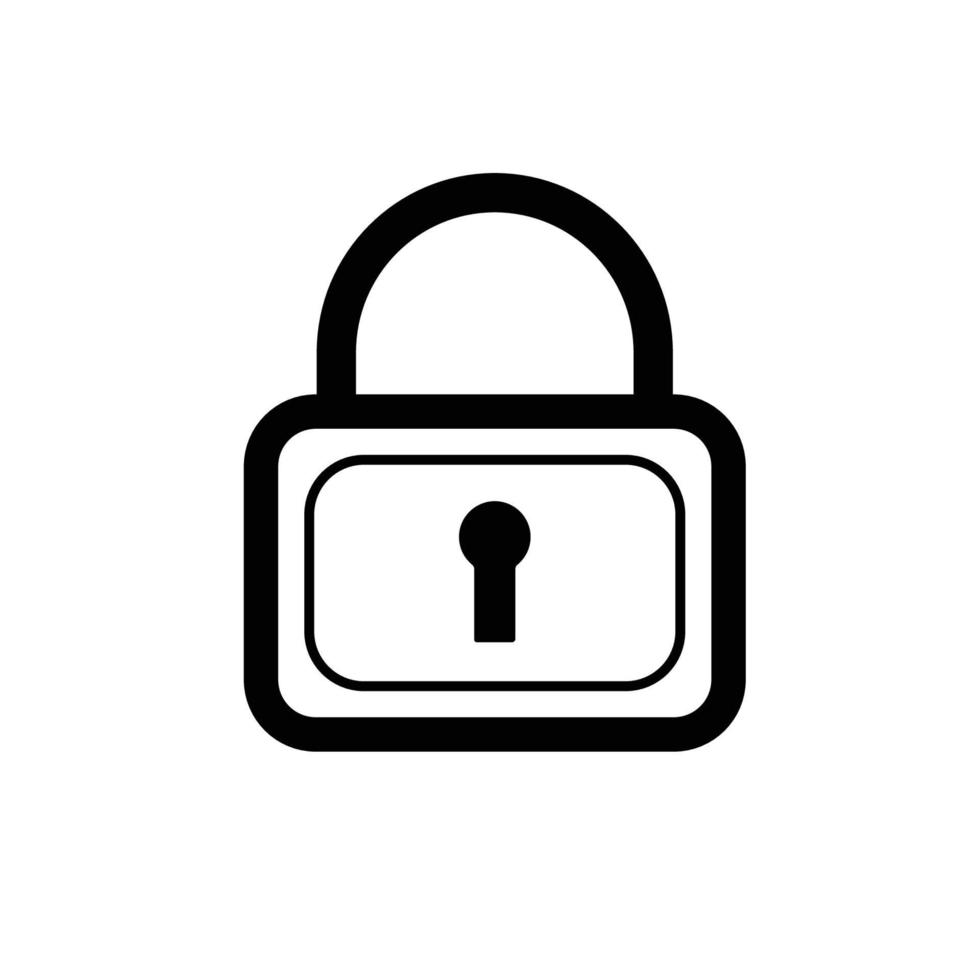 Lock icon on web, mobile, ui, computer vector