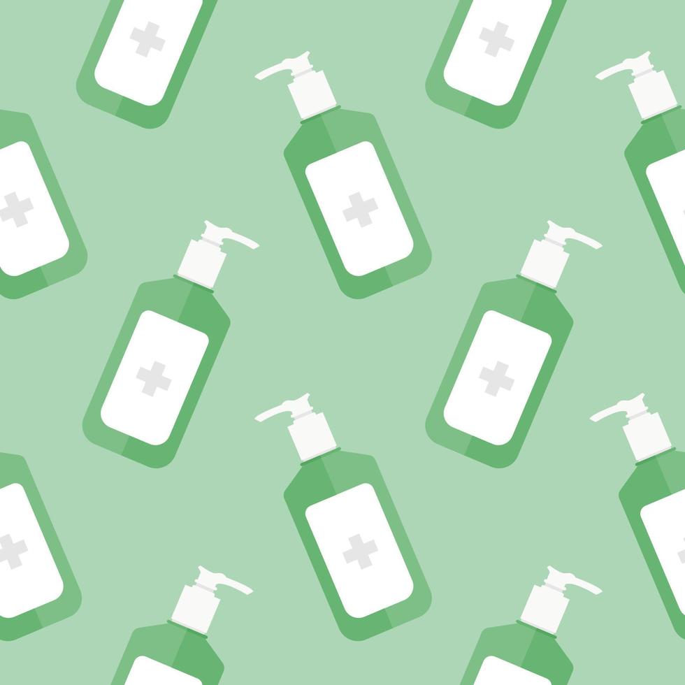 hand sanitizer seamless pattern vector illustration