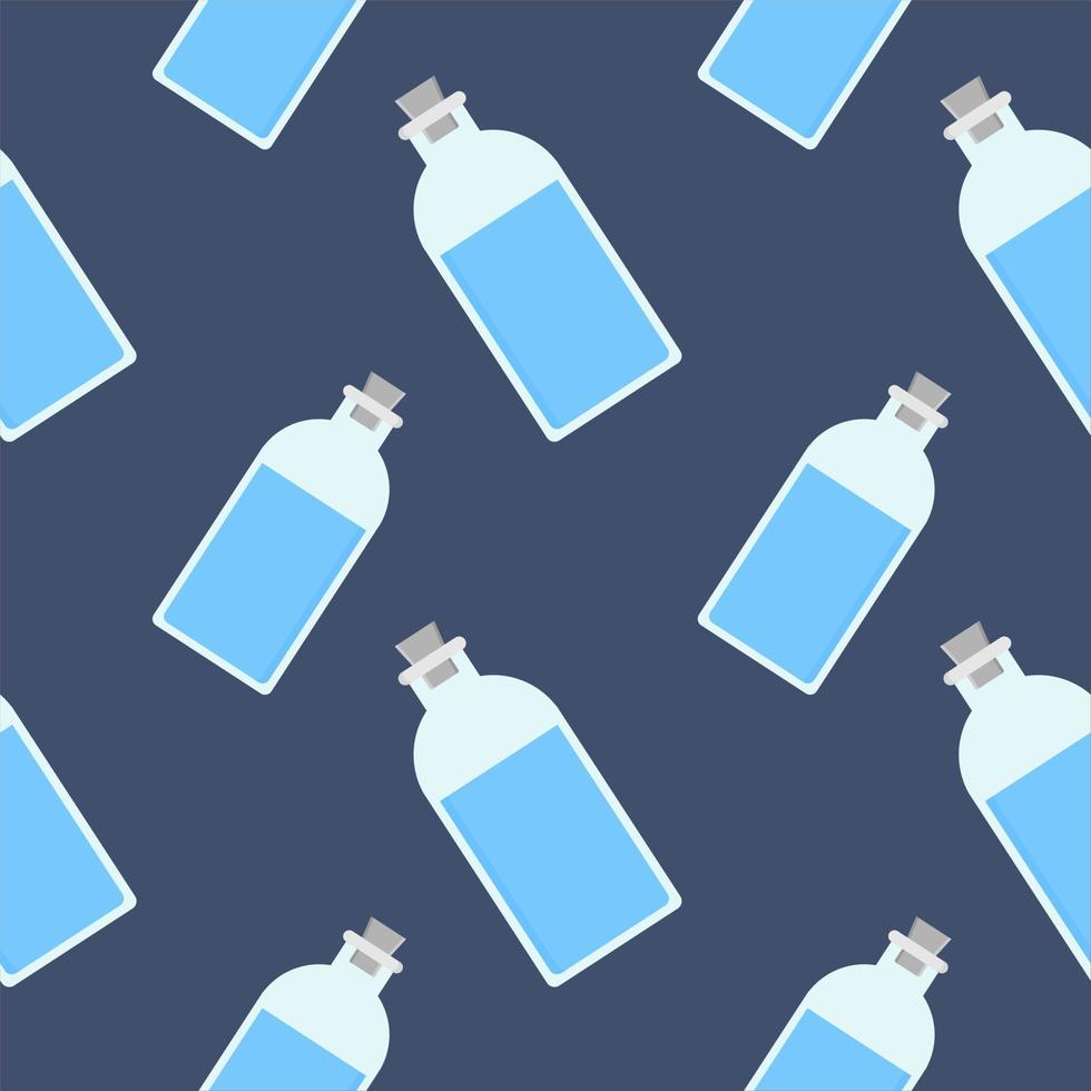chemical bottle seamless pattern vector illustration