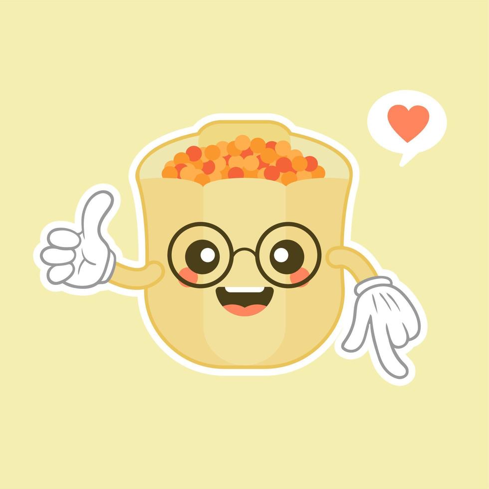 Kawaii and cute smiling funny cute chinese Dim sum.Vector modern flat style kawaii cartoon character illustration.Isolated on color background.Dim sum, asian,chinese food concept vector