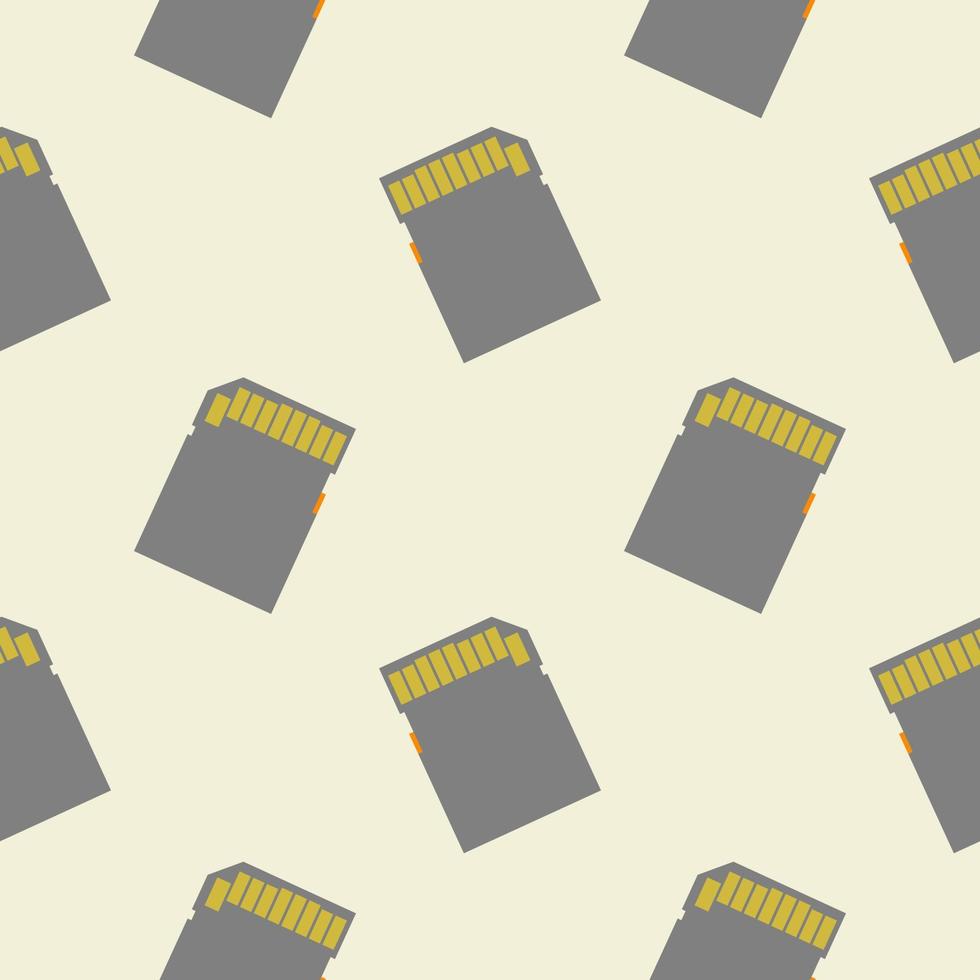 memory card or sd cardseamless pattern vector illustration