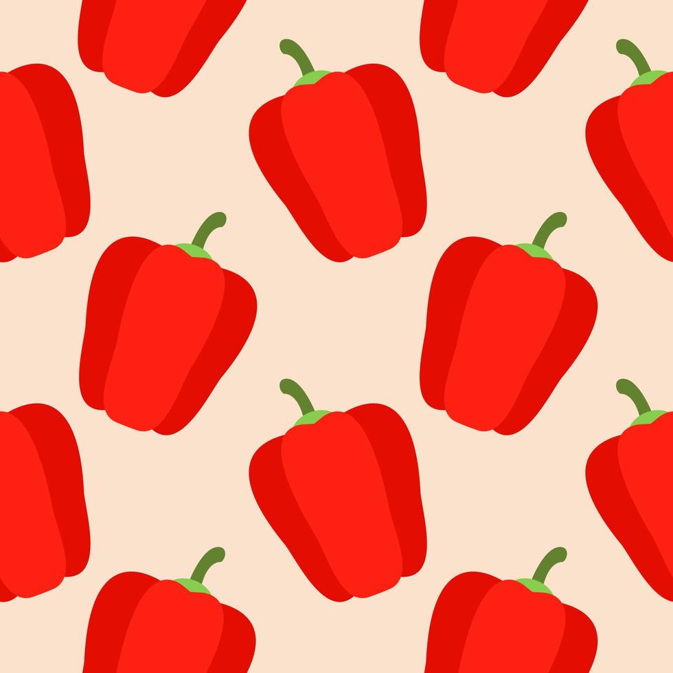 pepper or paprica seamless pattern vector illustration