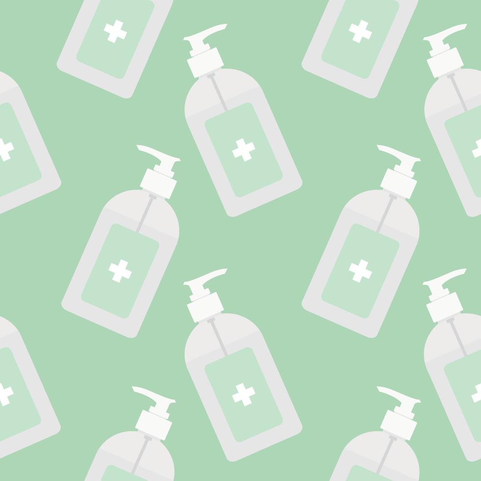 hand sanitizer seamless pattern vector illustration