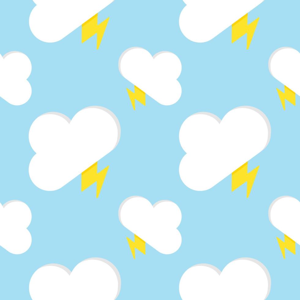 cloud seamless pattern vector illustration