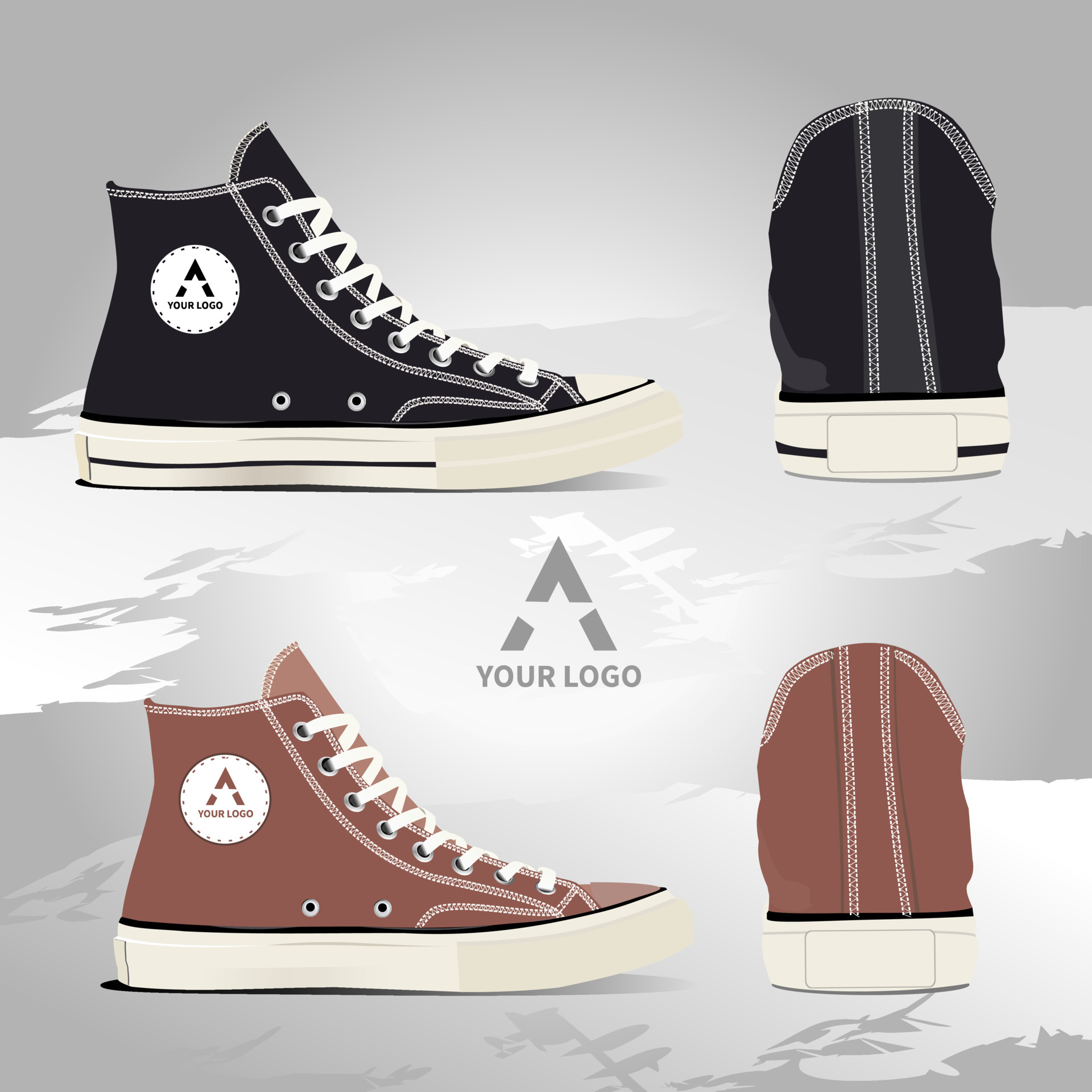 mockup shoes sneakers 7061416 Vector Art at Vecteezy