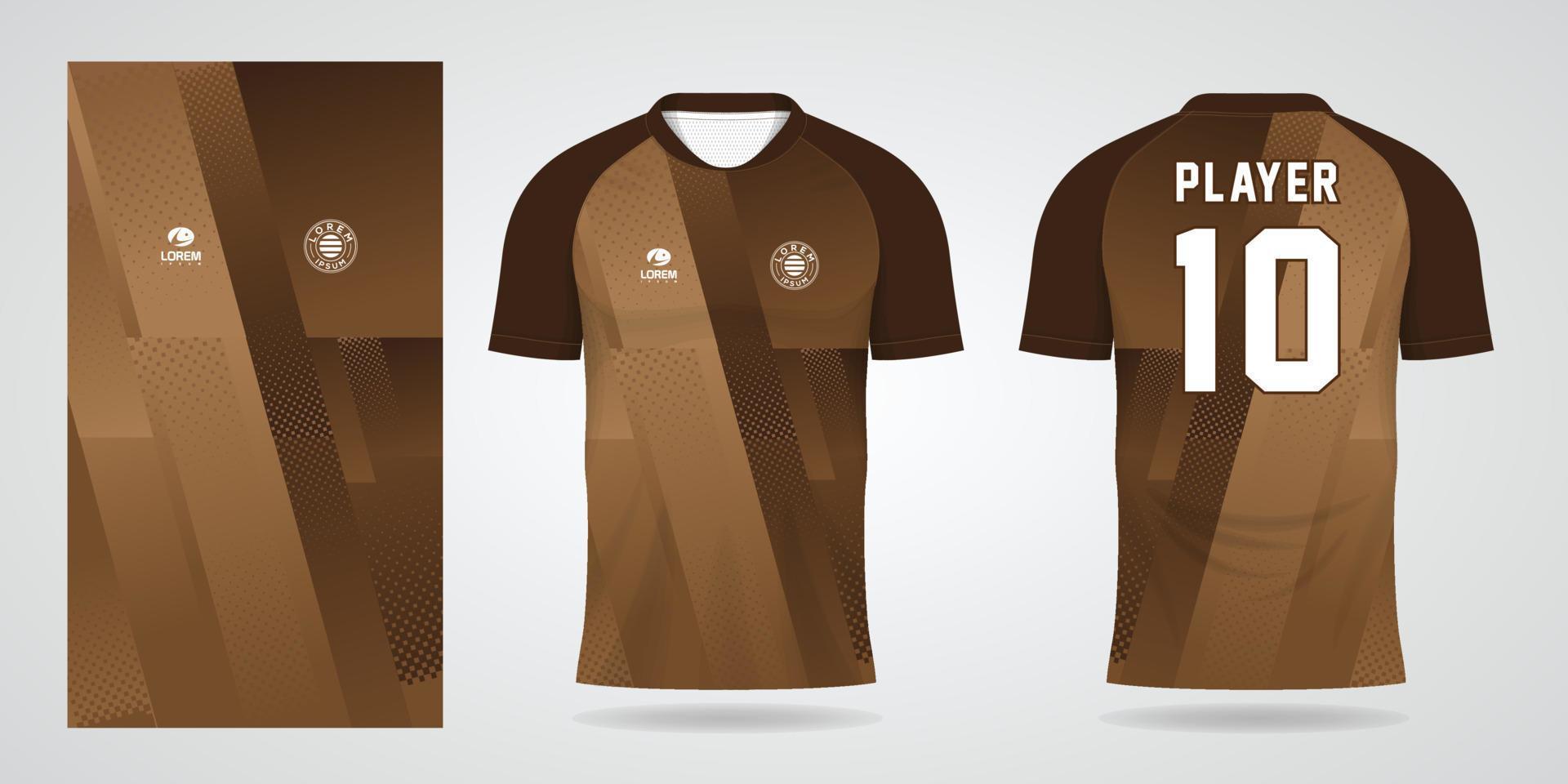 plantilla de diseño deportivo de camiseta de fútbol vector