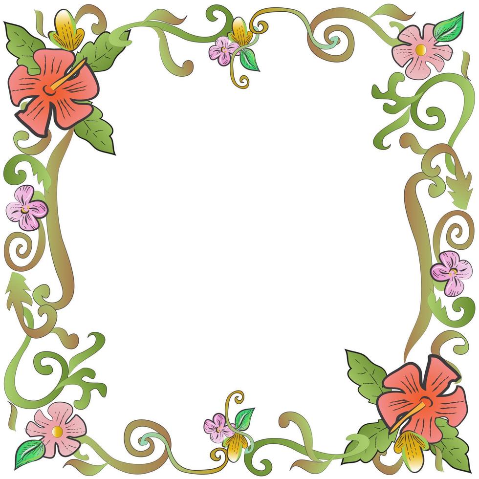 Floral Decorative Border vector