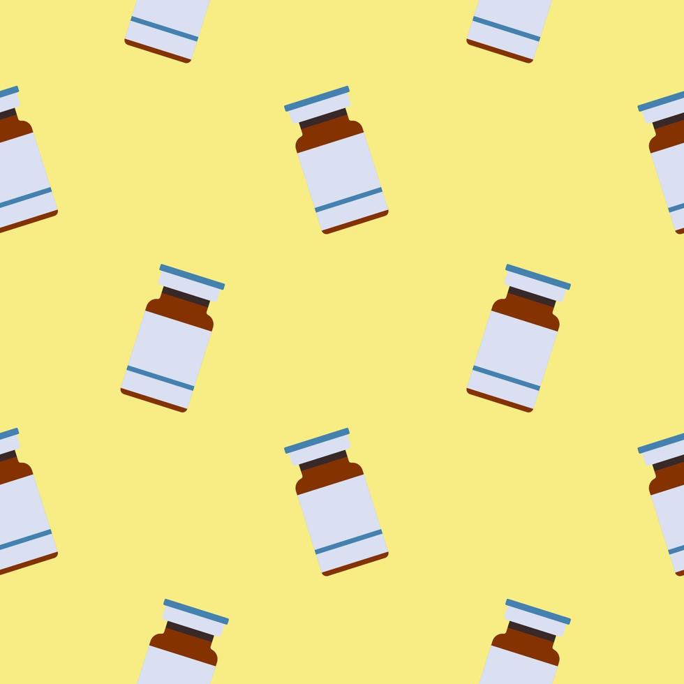 vaccine, medicine, or drug seamless pattern can be used for pharmacy, medicine, medical, science, laboratory, health care, Flat design vector illustration