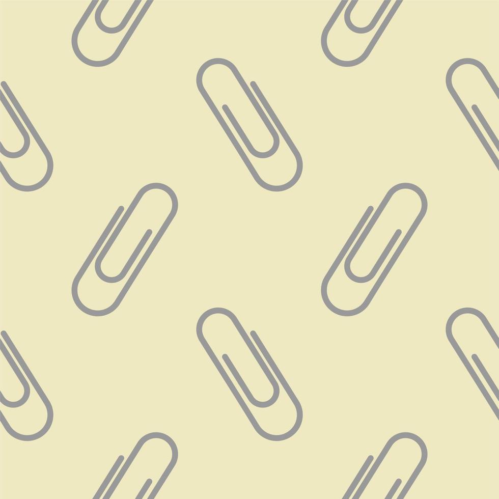paper clip seamless pattern vector illustration