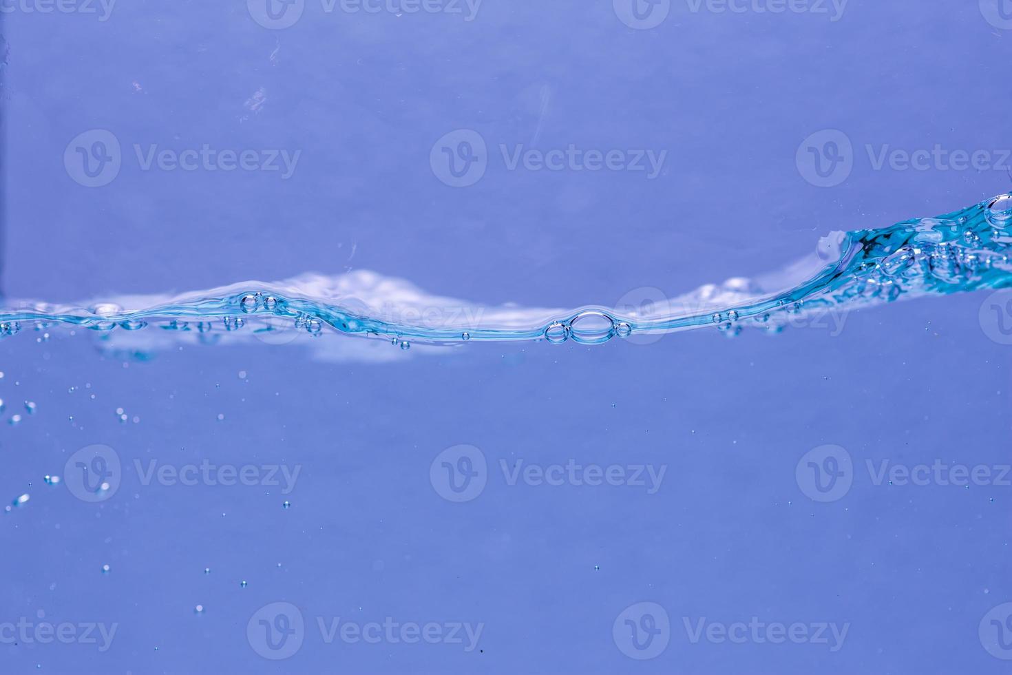 Water and air bubbles over white background with space for text photo