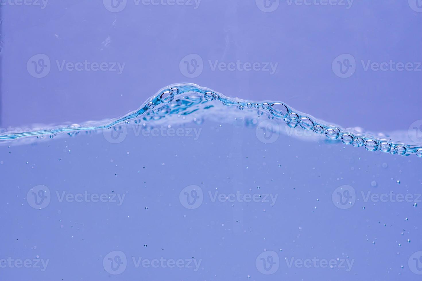 Water and air bubbles over white background with space for text photo
