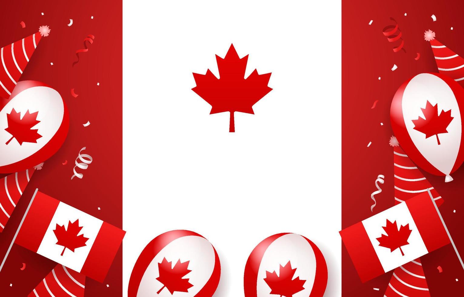 fondo del día de canadá vector