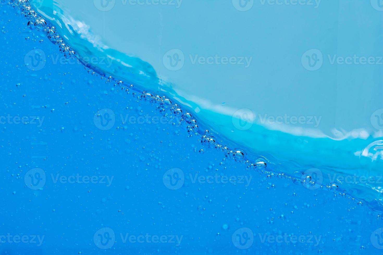Water and air bubbles over white background with space for text photo