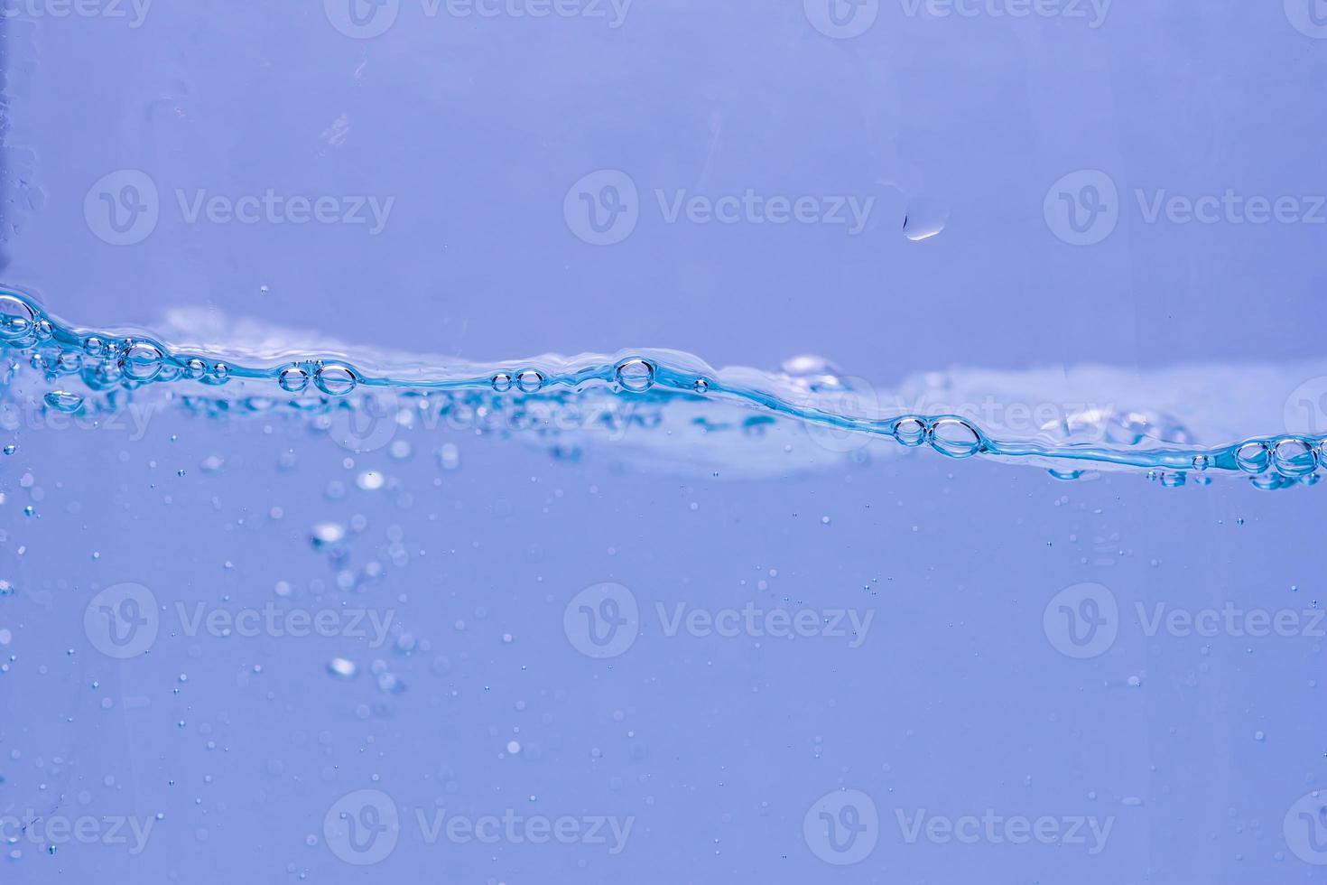 Water and air bubbles over white background with space for text photo