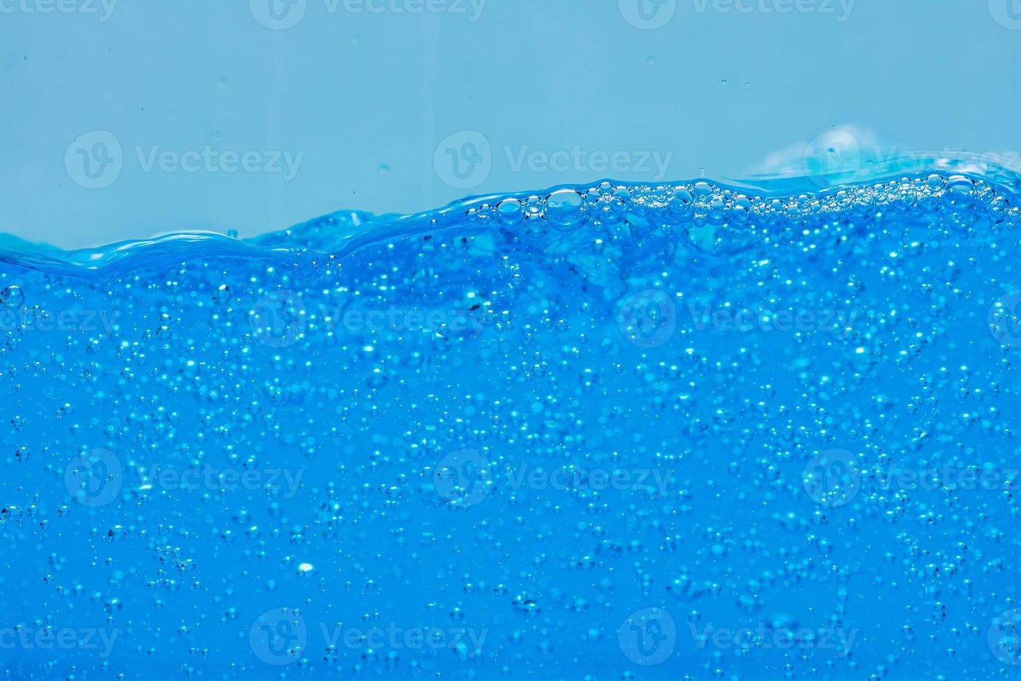 Water and air bubbles over white background with space for text photo