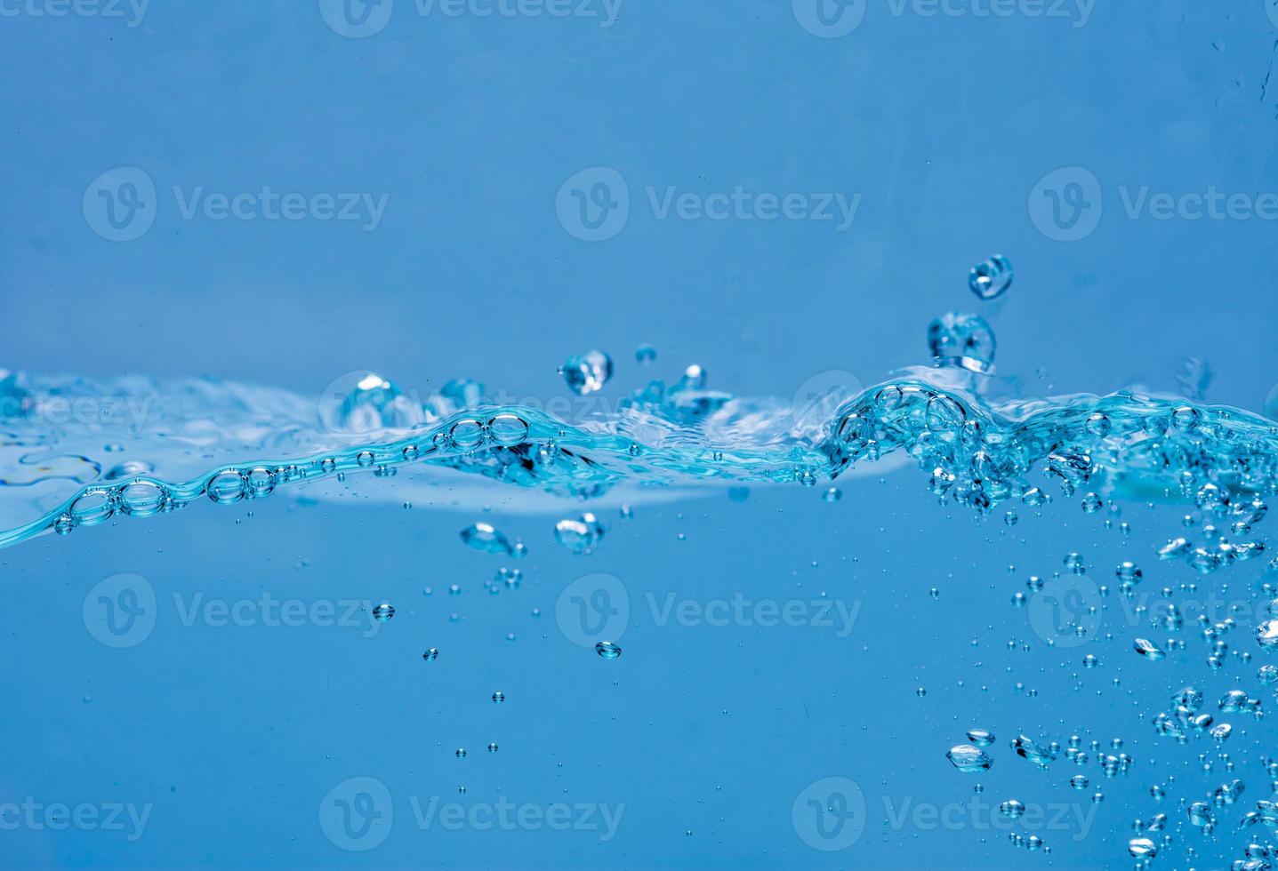Water and air bubbles over white background with space for text photo