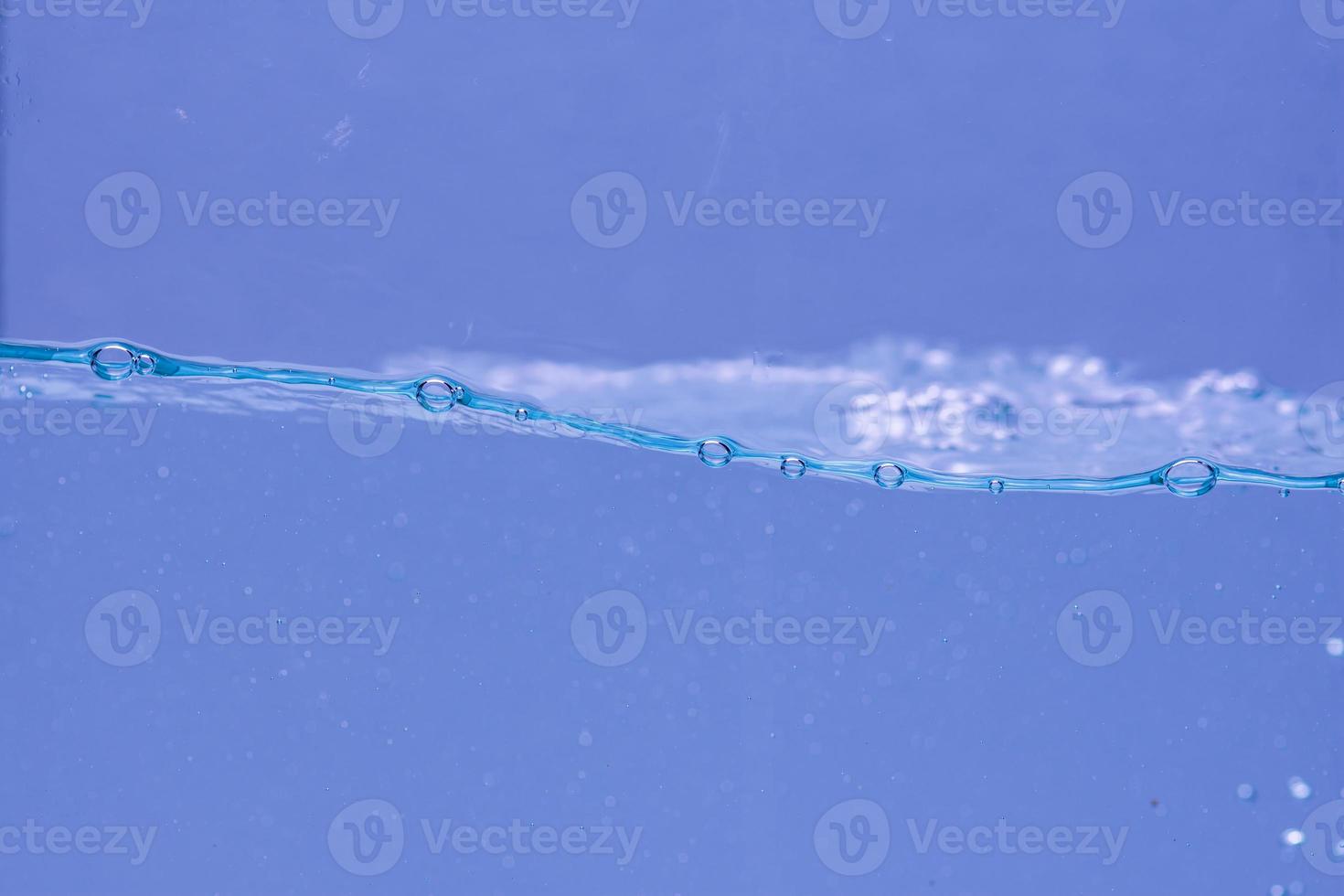 Water and air bubbles over white background with space for text photo