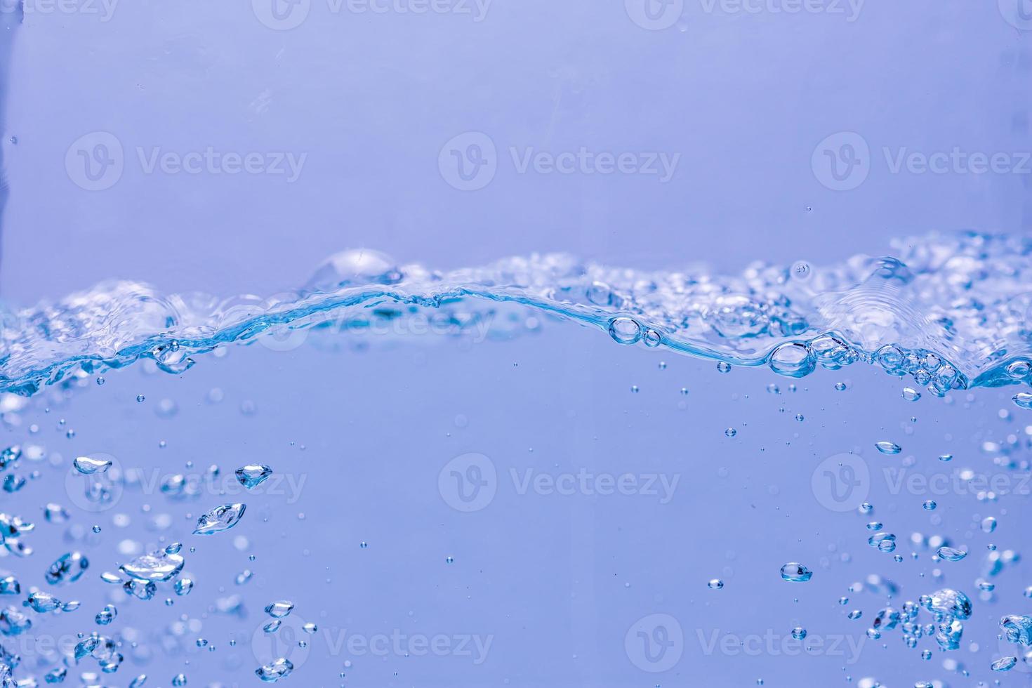 Water and air bubbles over white background with space for text photo