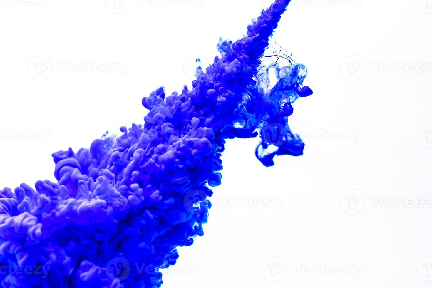 Color ink drop in water. Abstract background photo