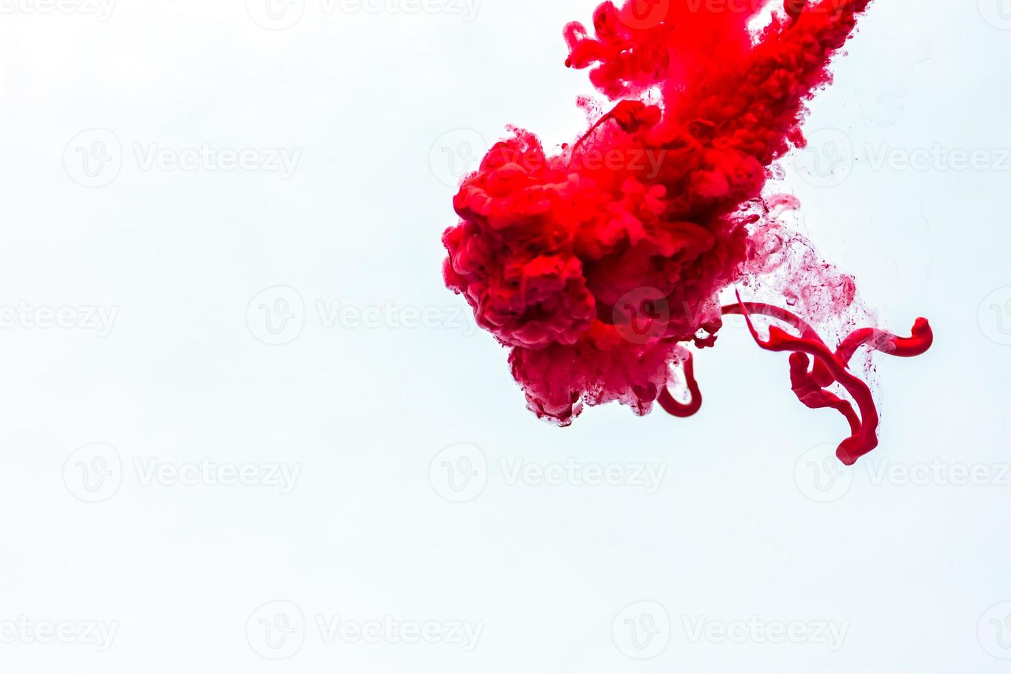 Color ink drop in water. Abstract background photo