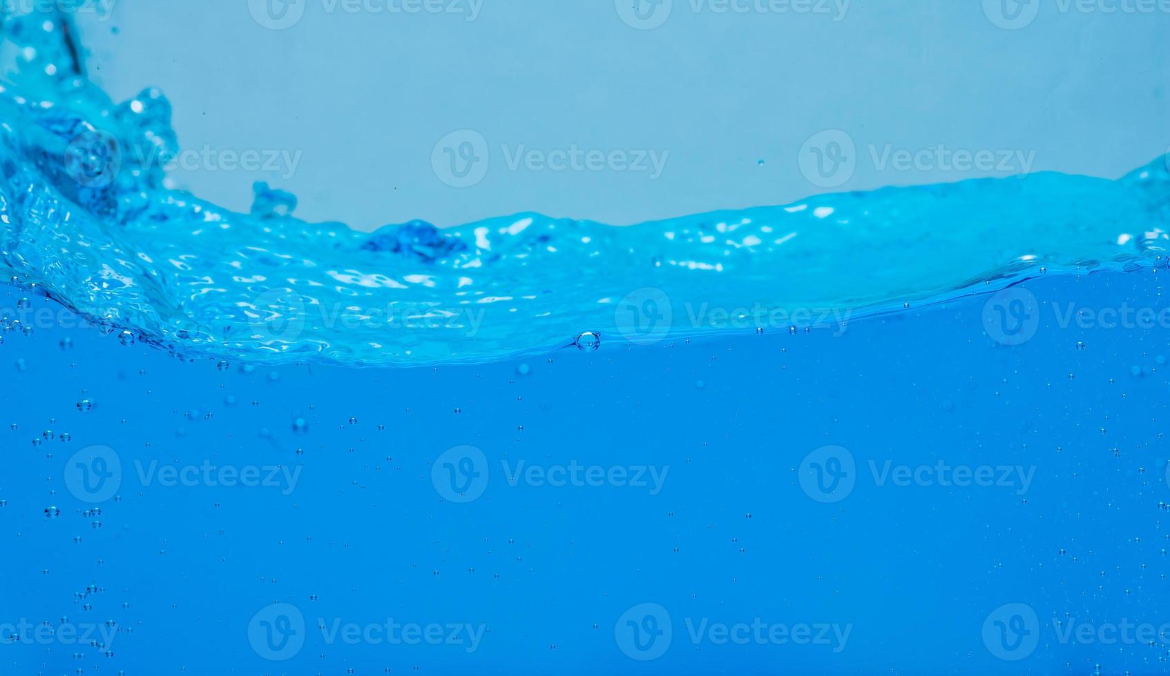 Water and air bubbles over white background with space for text photo